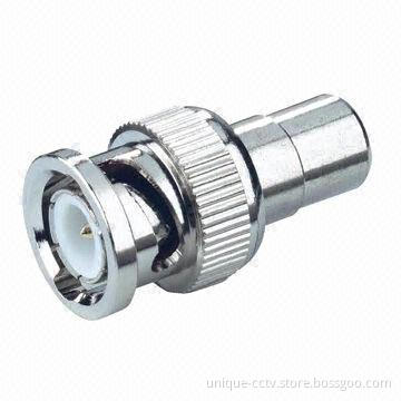 100 Pieces/Pack BNC Male to RCA Female Coax Cable Connector Adapter, F/M/C